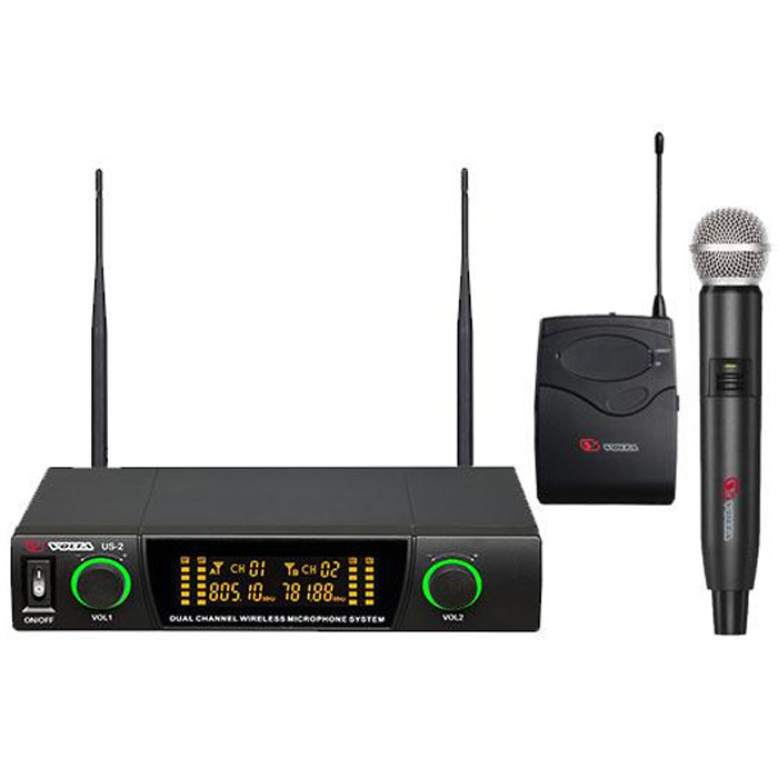 Радиосистемы с ручным микрофоном Volta US-2X (505.75/622.665) aroma aru 03 uhf беспроводная система передачи аудиосигнала приемник передатчика