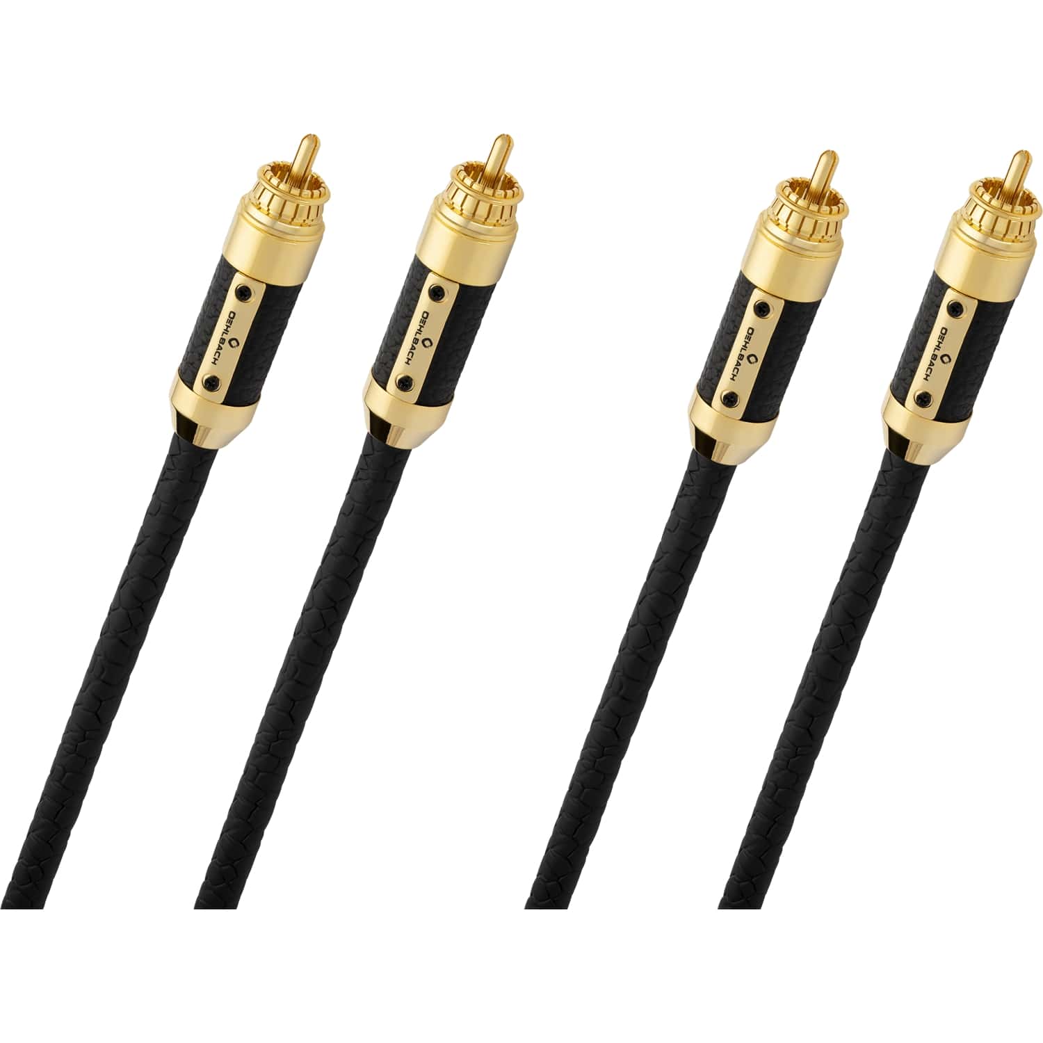 Кабели межблочные аудио Oehlbach STATE OF THE ART XXL Black Connection Cable RCA, 2x1,50m, gold