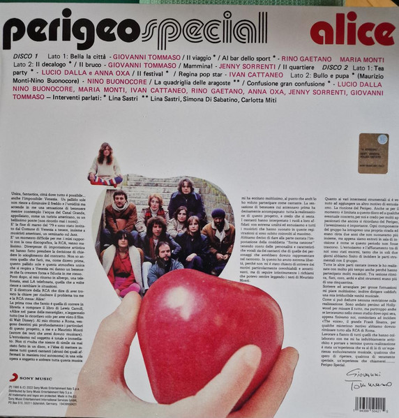 Джаз Sony Music Perigeo - Alice (coloured) (Сoloured Vinyl 2LP) - фото 2