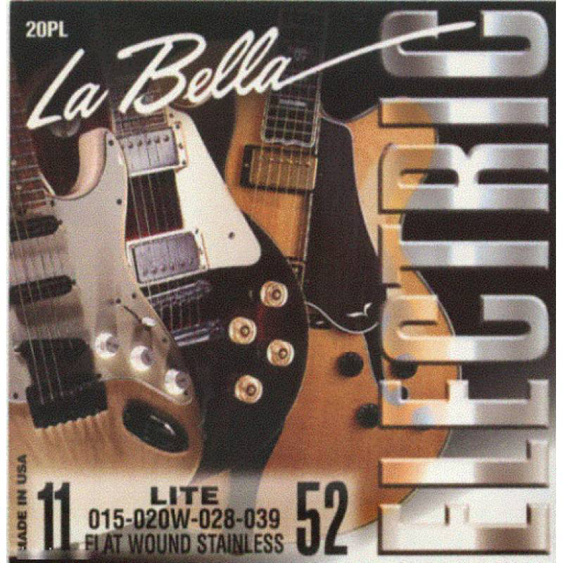 Струны La Bella 20PL-Light струны электрогитары ziko deg 009 09 42 никелевые