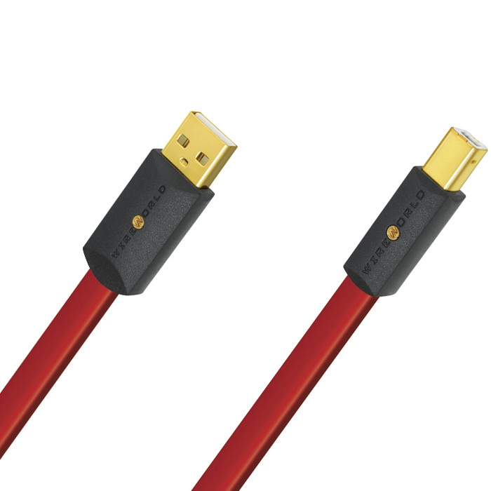 USB, Lan Wire World Starlight 8 USB 2.0 A-B Flat Cable 3.0m (S2AB3.0M-8) usb lan wire world chroma 8 usb 2 0 a b flat cable 1 0m c2ab1 0m 8