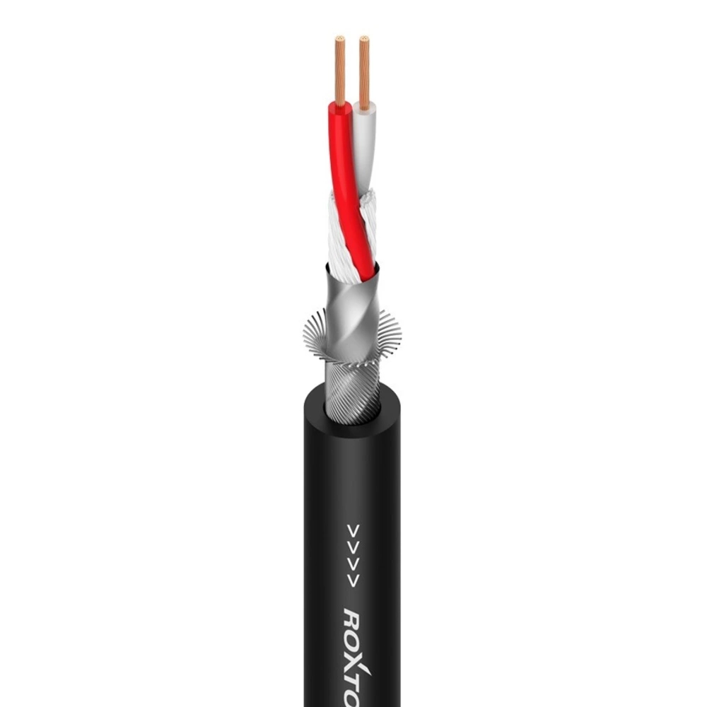 Кабели акустические в нарезку Roxtone MC022L-LSZH/100 Black кабели в нарезку adj ac sc2 2 5 100r t