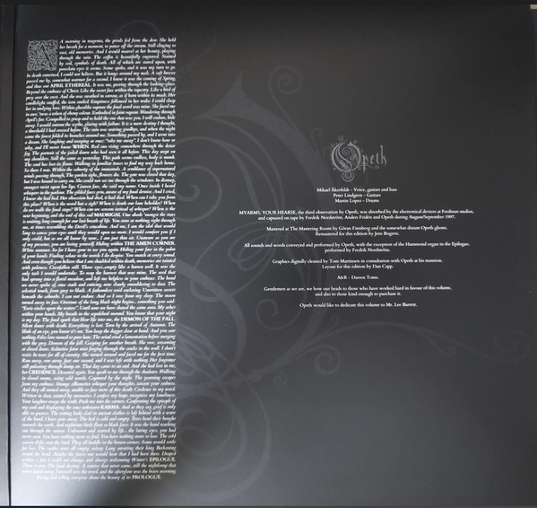 Металл Universal US Opeth - My Arms Your Hearse (Half Speed) (Coloured Vinyl 2LP) - фото 3