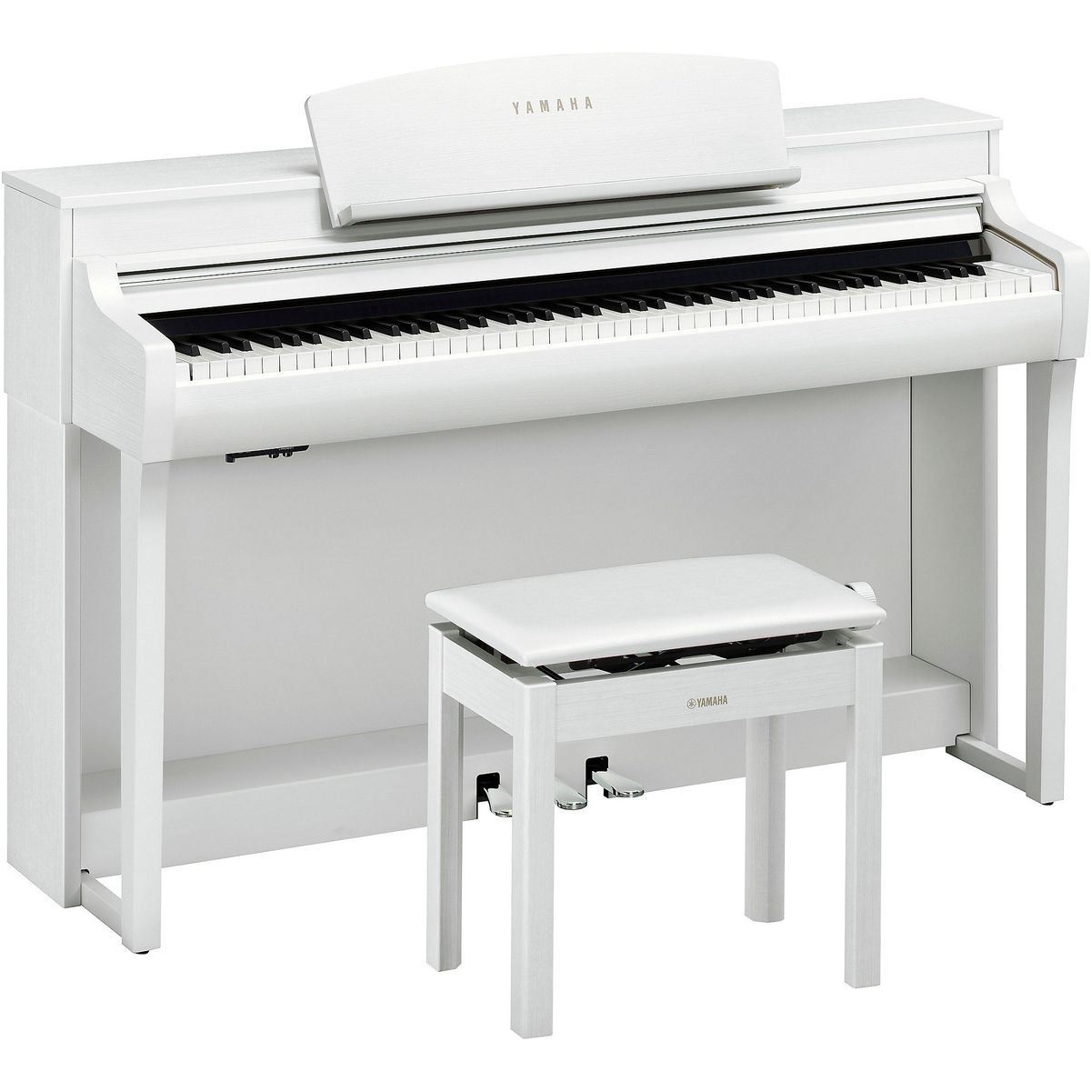 Цифровые пианино Yamaha CSP-255WH (банкетка в комплекте) 88 клавишная клавиатура с электронным пианино