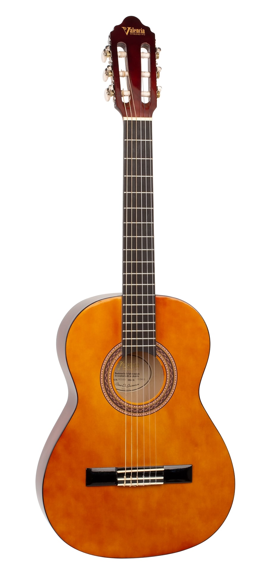 Классические гитары Valencia VC103 3/4 классические гитары cort jade e nylon dbb