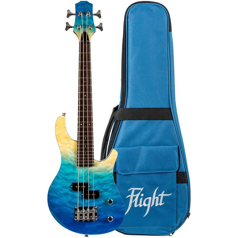 Укулеле Flight Mini Bass TBL автоакустика kicx gorilla bass gbl65 4 ohn
