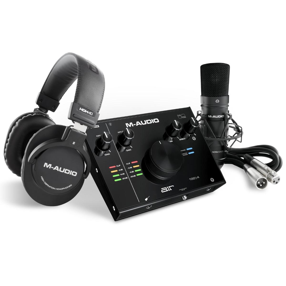 Портастудии M-Audio AIR 192 | 4 Vocal Studio Pro bm800 конденсаторный микрофон lit pro audio studio запись и вещание регулируемый микрофон подвеска ножничный рычаг поп фильтр розовый