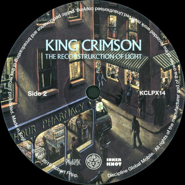 Рок Discipline Global Mobile King Crimson — RECONSTRUKCTION OF LIGHT (200 GR. VINYL) (2LP) - фото 3