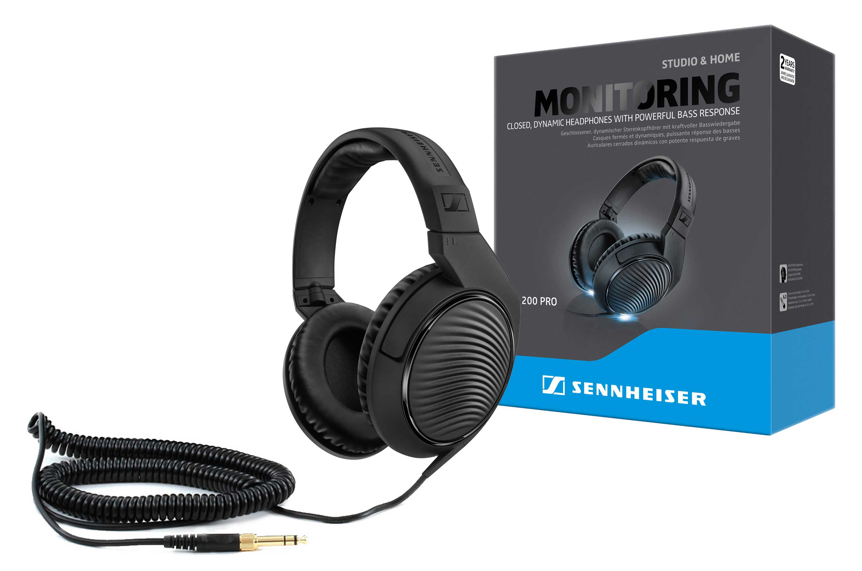 Профессиональные наушники Sennheiser HD 200 PRO, цвет черный - фото 4