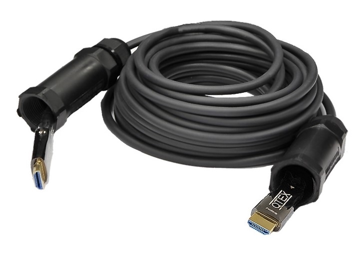hdmi кабели qtex hfoc 100a 40 40м HDMI кабели Qtex HFOC-100A-15, 15м