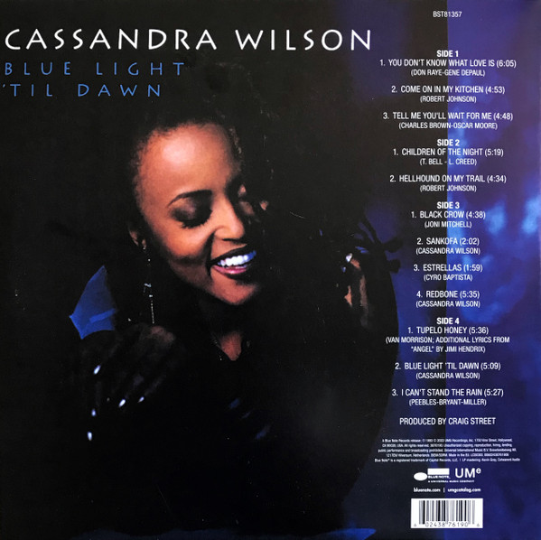 Джаз Blue Note WILSON CASSANDRA - Blue Light Til Dawn (2Винил) - фото 3