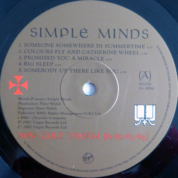 Рок UMC/Mercury UK Simple Minds, New Gold Dream (81-82-83-84) - фото 3