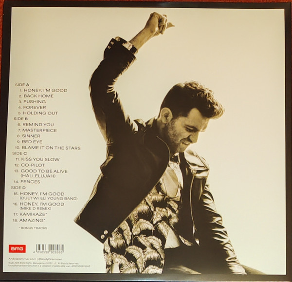 Поп BMG Andy Grammer - Magazines Or Novels (Coloured Vinyl 2LP) - фото 2