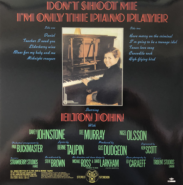 Рок UMC/Mercury UK Elton John, Don’t Shoot Me I’m Only The Piano Player (Remastered 2017) - фото 4