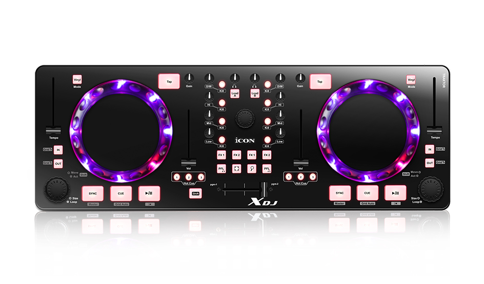 DJ станции, комплекты, контроллеры iCON XDJ Black dj станции комплекты контроллеры reloop beatpad 2