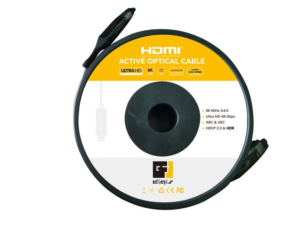 HDMI кабели Digis DSM-CH5-8K-AOC, цвет черный - фото 3