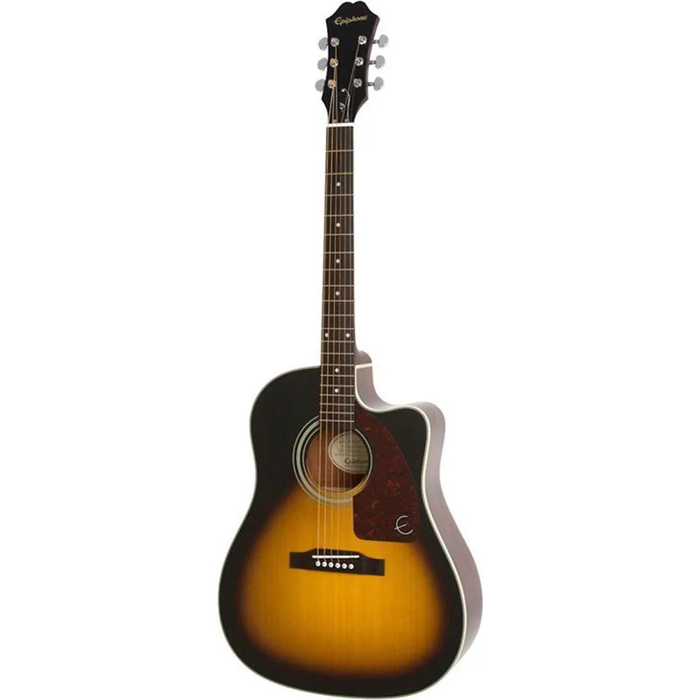 Электроакустические гитары Epiphone J-15 EC Deluxe Vintage Sunburst