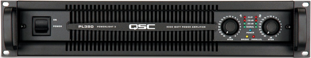 Усилители двухканальные QSC PL380 преобразователь уровня сигнала 2 х канальн swat sld 02 hi low sld 02