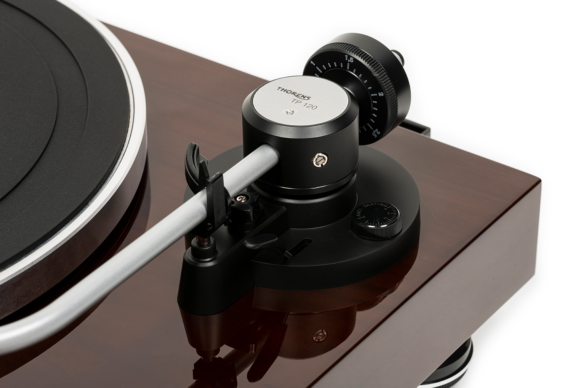 Проигрыватели винила Thorens TD 204 walnut high gloss, цвет черный - фото 3