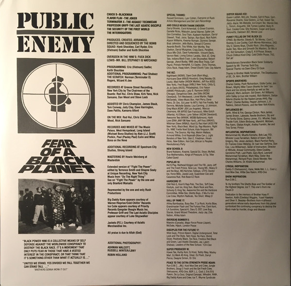 Хип-хоп USM/Def Jam Public Enemy, Fear Of A Black Planet - фото 2