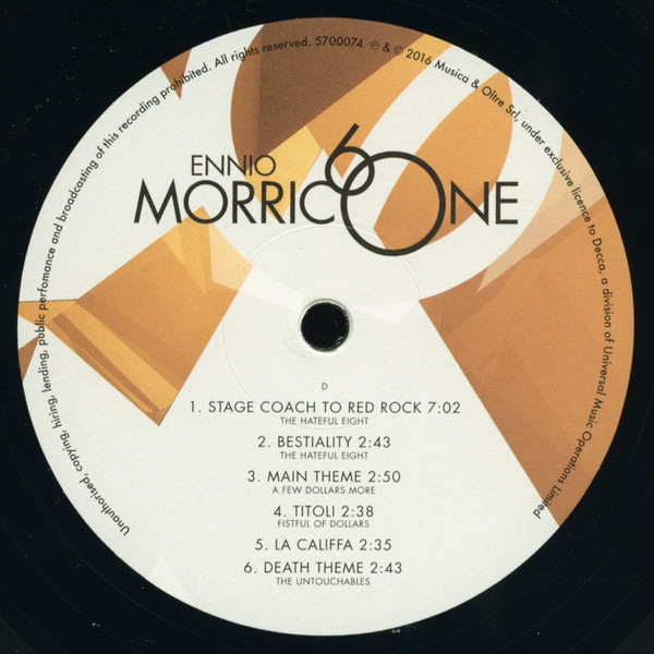 Саундтрек Classics & Jazz UK Ennio Morricone, Morricone 60 (LP Package) - фото 3