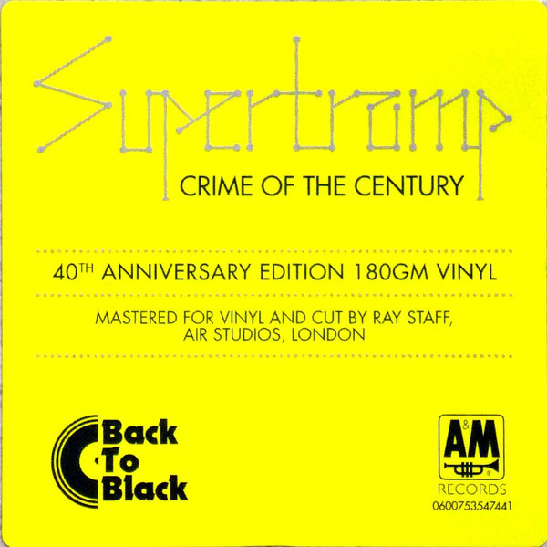 Рок USM/Universal (UMGI) Supertramp, Crime Of The Century (40th Anniversary / Back To Black) - фото 5