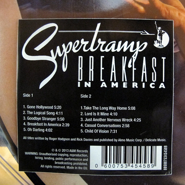 Рок USM/Universal (UMGI) Supertramp, Breakfast In America (picture) - фото 4