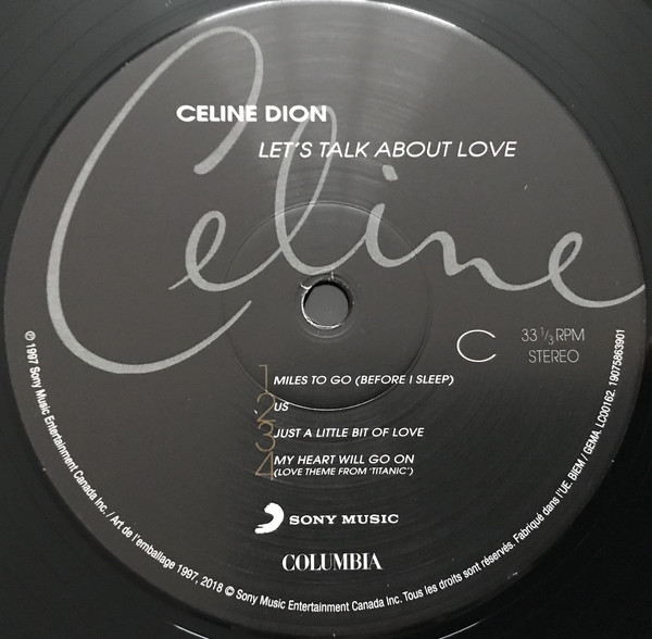 Поп Sony Celine Dion Let'S Talk About Love (Black Vinyl) - фото 6