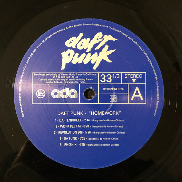 Электроника Warner Music Daft Punk - Homework (Black Vinyl 2LP) - фото 2