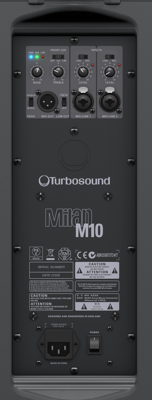 Активная акустика TURBOSOUND M10, размер 1, цвет черный - фото 3