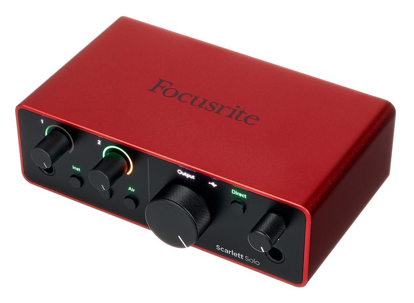 Аудиоинтерфейсы для домашней студии FOCUSRITE Scarlett 4i4 4th Gen, цвет красный - фото 8