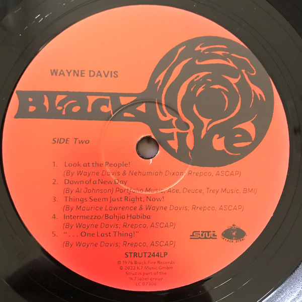 Фанк IAO Wayne Davis - Wayne Davis (Black Vinyl LP) - фото 2