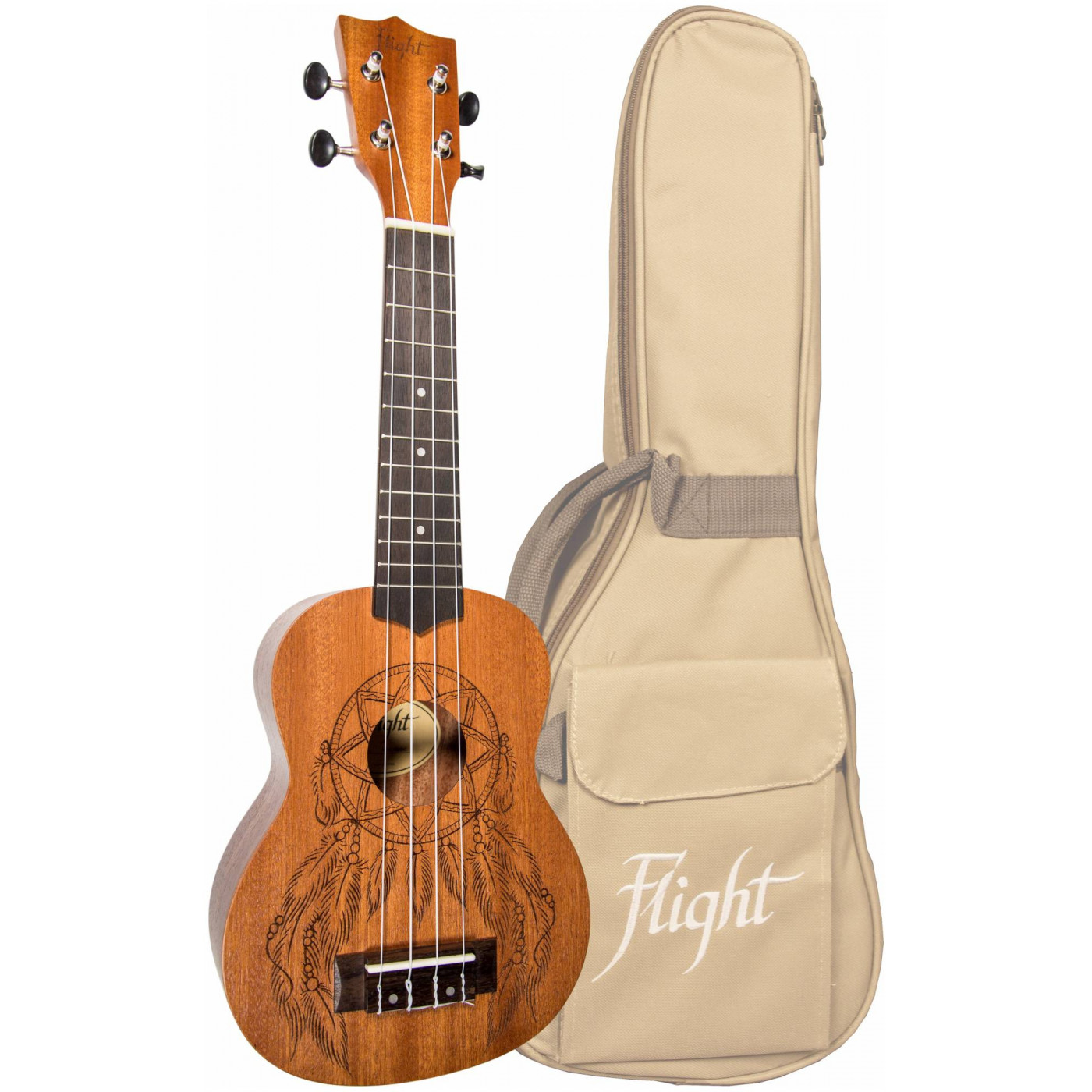 Укулеле Flight NUS350 DC 4 струны 21 дюймовый сопрано укулеле полные наборы акустические гавайи гитара гитара инструмент для детей