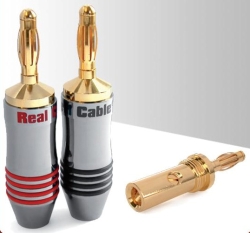 Разъёмы для акустического кабеля Real Cable B7210-2C (банан) пирсинг в пупок банан l 2 2см белый в золоте