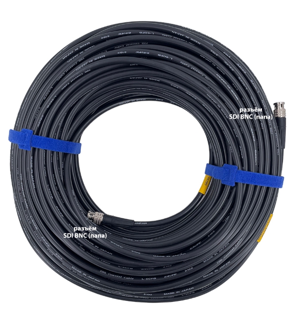 Кабели с разъемами GS-PRO 12G SDI BNC-BNC 60 метров кабели с разъемами gs pro 12g sdi bnc bnc white 30 метров