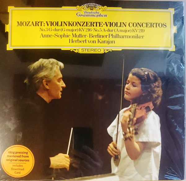 Классика Deutsche Grammophon Intl Anne-Sophie Mutter, Berliner Philharmoniker, Herbert von Karajan, Mozart: Violin Concertos 3 & 5