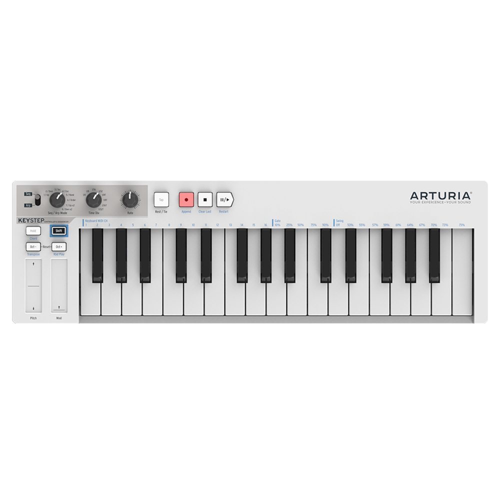 MIDI клавиатуры Arturia KeyStep синтезаторы arturia microfreak stellar