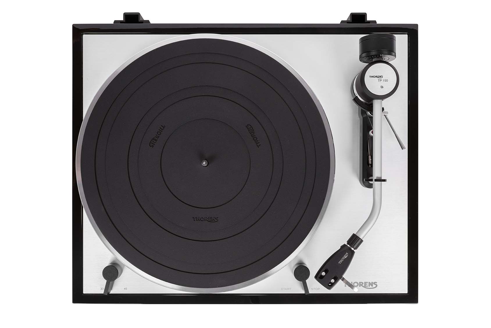 Проигрыватели винила Thorens TD 403 DD piano black, цвет серебристый/серый - фото 3