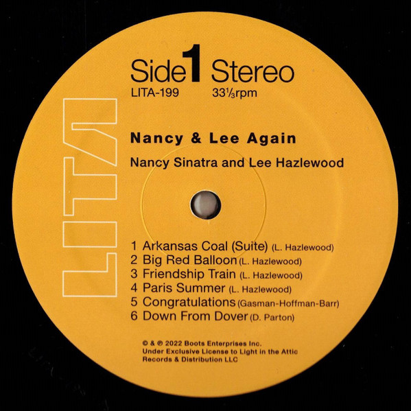 Рок IAO Nancy Sinatra - Nancy & Lee Again (Black Vinyl LP) - фото 3