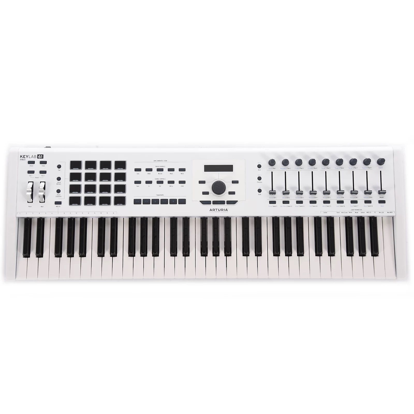 MIDI клавиатуры Arturia KeyLab mkII 61 White контроллер ard classic live 1 5m white 230v 1 6a ardecoled закрытый