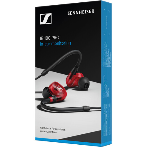 Проводные наушники Sennheiser IE 100 PRO red, цвет черный - фото 2