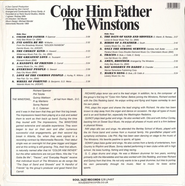 Фанк IAO The Winstons - Color Him Father (Black Vinyl 2LP) - фото 2