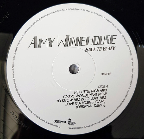 Джаз UME (USM) Amy Winehouse, Back To Black (Half Speed Vinyl) - фото 5