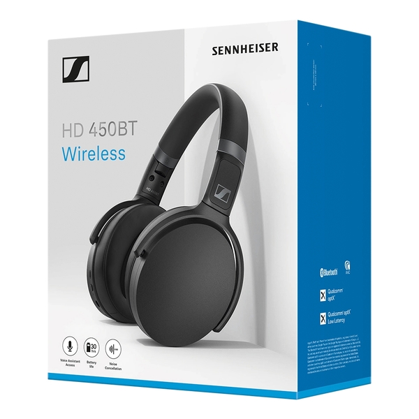 Беспроводные наушники Sennheiser HD 450BT black, цвет черный - фото 2