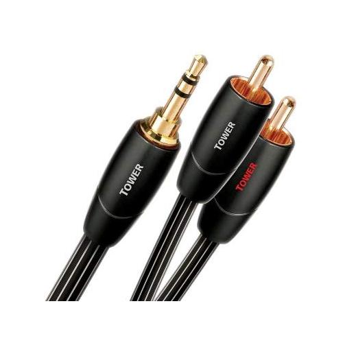 Кабели межблочные аудио Audioquest Tower 3.5mm-2RCA, 1.5 м кабели межблочные аудио chord company c jack 3 5mm stereo to 2rca 1m