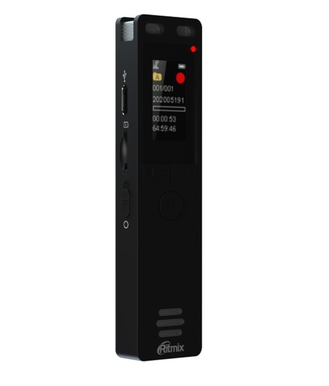 Цифровые рекордеры Ritmix RR-155 16Gb Black цифровые рекордеры tascam portacapture x6