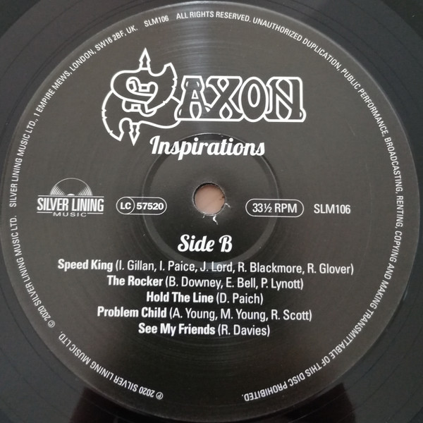 Металл Universal US Saxon - Inspirations (Black Vinyl LP) - фото 4