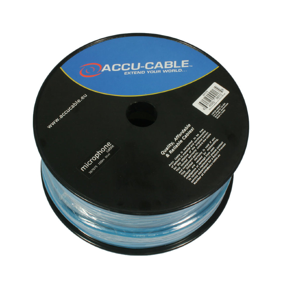 Кабели в нарезку ADJ AC-MC/100R-BL кабель микрофонный в нарезку dap audio mc 216b microphone cable 1 0m