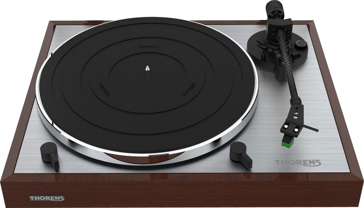 Проигрыватели винила Thorens TD 402 DD (TP72, AT VM95E) highgloss walnut, цвет темно - коричневое дерево - фото 4