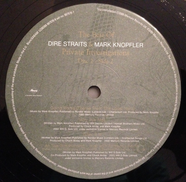 Рок Mercury Recs UK Dire Straits; Knopfler, Mark, Private Investigations - The Best Of - фото 4